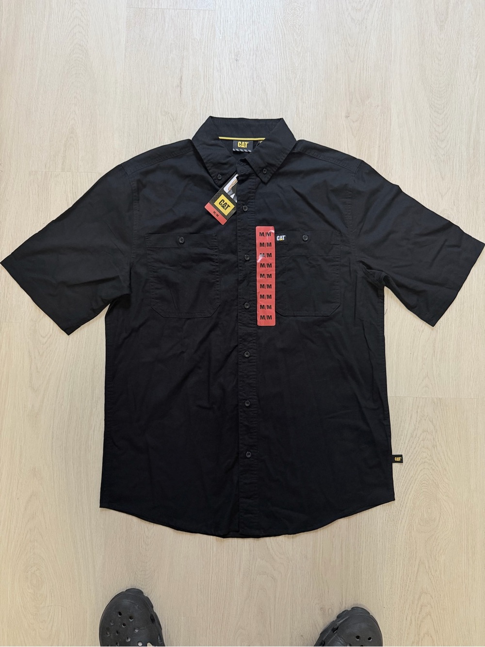 CAT Short Sleeve Work Shirt - Black